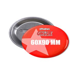 CHAPITA ALFILER OVALADA 60X90 MM.