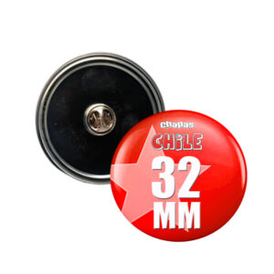 CHAPITA PIN MARIPOSA 32 MM